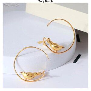 Tory Burch matte gold earrings